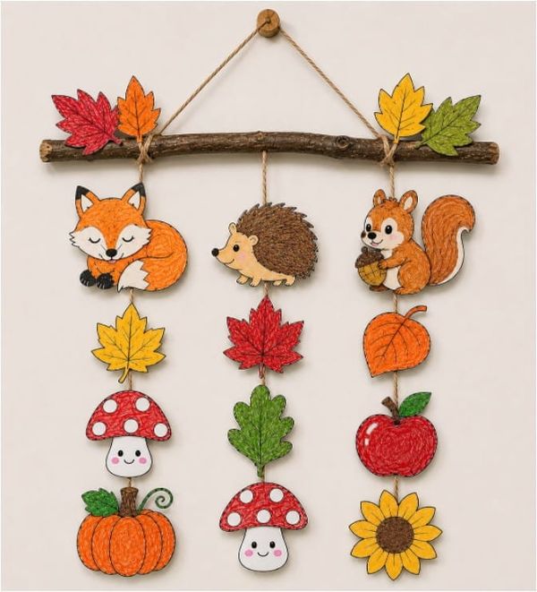 DIY Autumn Hanging Wall Crafts for Kids