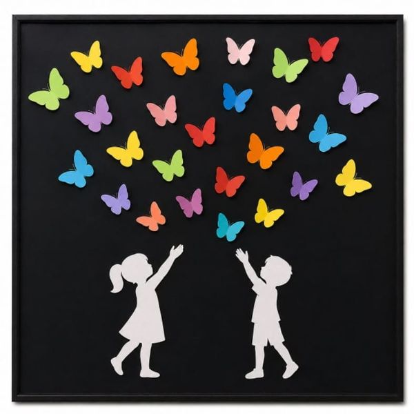DIY Butterfly Wall Art Crafts for Kids