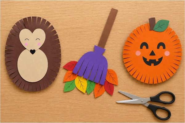 Fun Fall Cutting Crafts for Kids