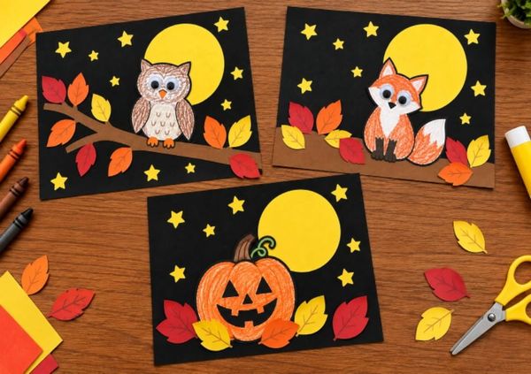 Easy Fall Night Paper Craft Ideas for Kids