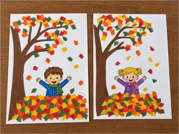 DIY Autumn Collage Crafts for Kids