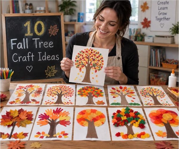 10 Easy Fall Tree Craft Ideas for Kids to Make