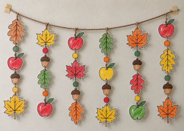 Fun Autumn Hanging Decoration Idea for Kids