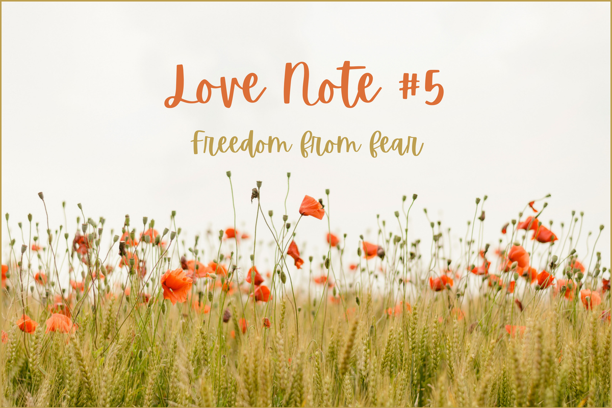 Love Note #5: Freedom from fear