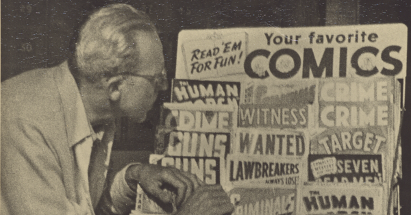 Fredric Wertham, anti-comic books crusader, in the 1950s. (Library of Congress)