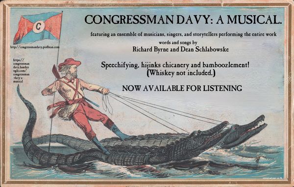 Mashup of advertisement for David Crockett clipper ship (1850s) by Jason Vest