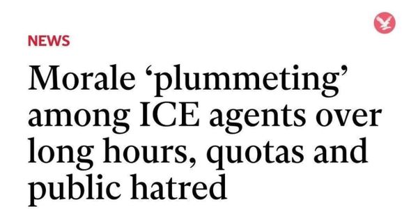 ICE has low morale.