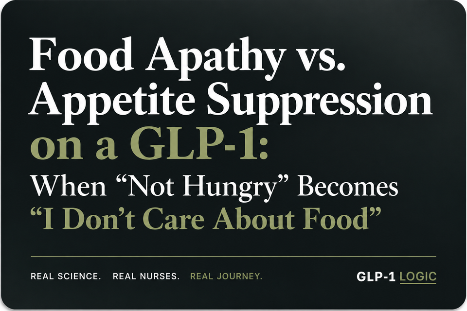 Food Apathy vs. Appetite Suppression on a GLP-1: When “Not Hungry” Becomes “I Don’t Care About Food”