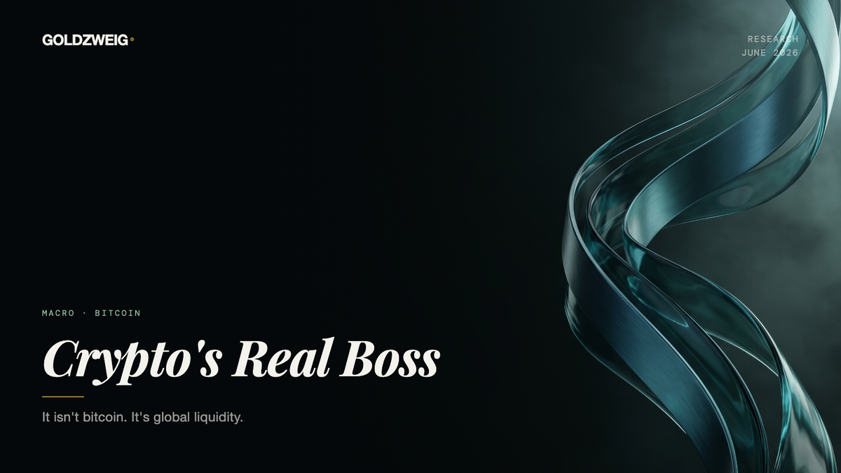 Crypto's Real Boss Isn't Bitcoin, It's Global Liquidity