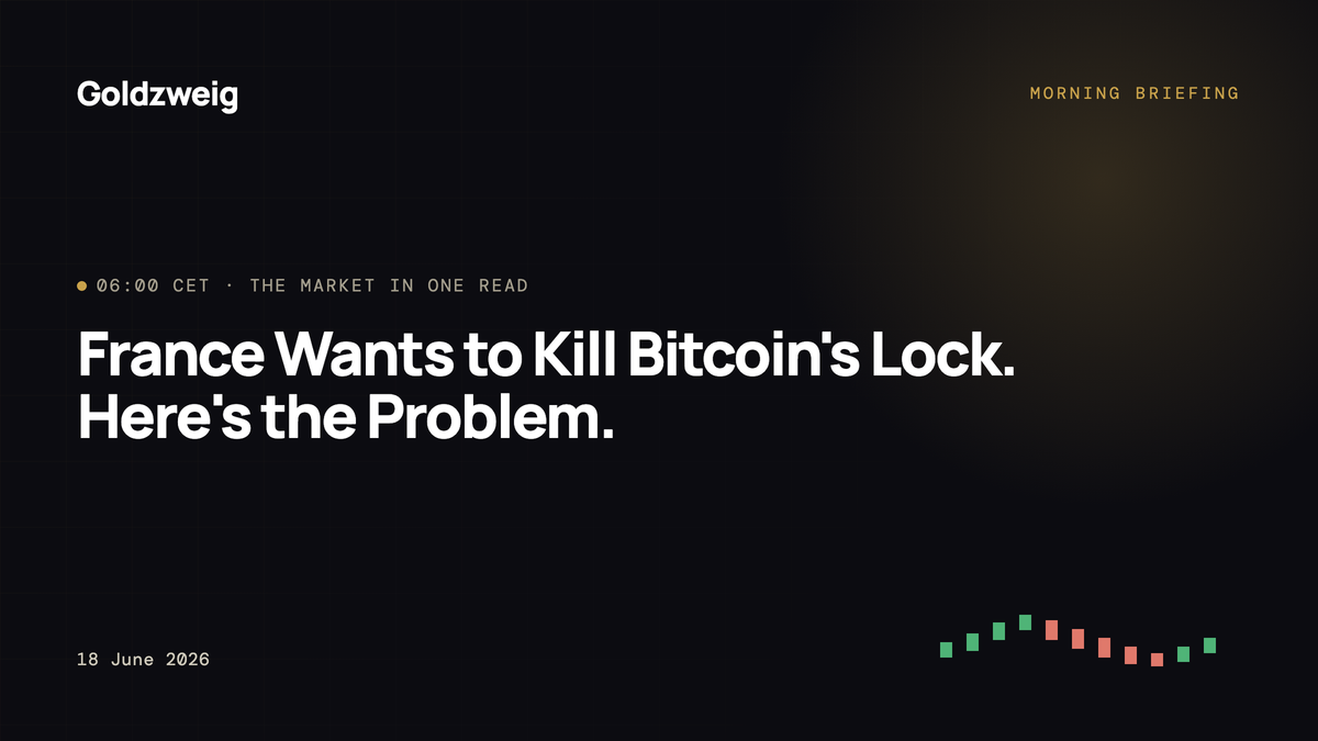 France Wants to Kill Bitcoin's Lock. Here's the Problem.