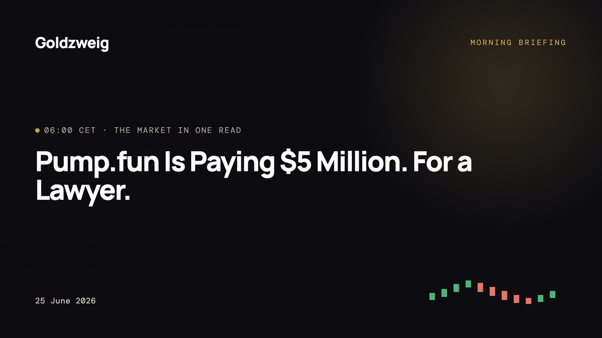 Pump.fun Is Paying $5 Million. For a Lawyer.