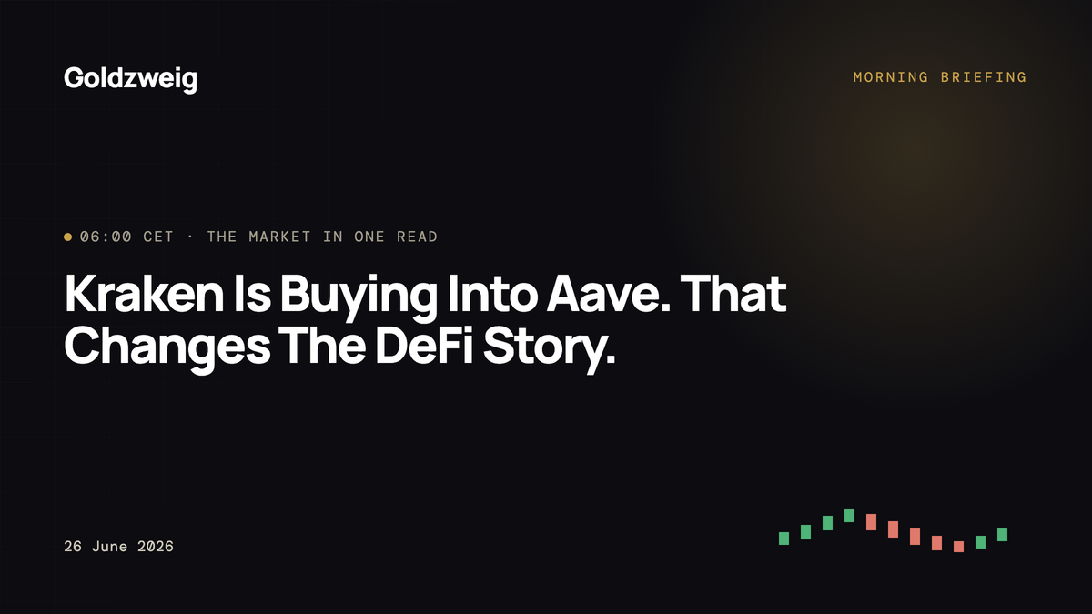 Kraken Is Buying Into Aave. That Changes The DeFi Story.