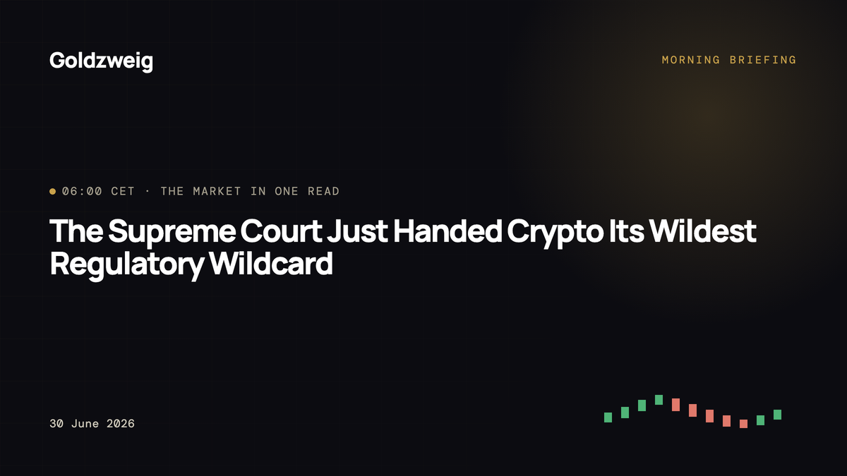 The Supreme Court Just Handed Crypto Its Wildest Regulatory Wildcard