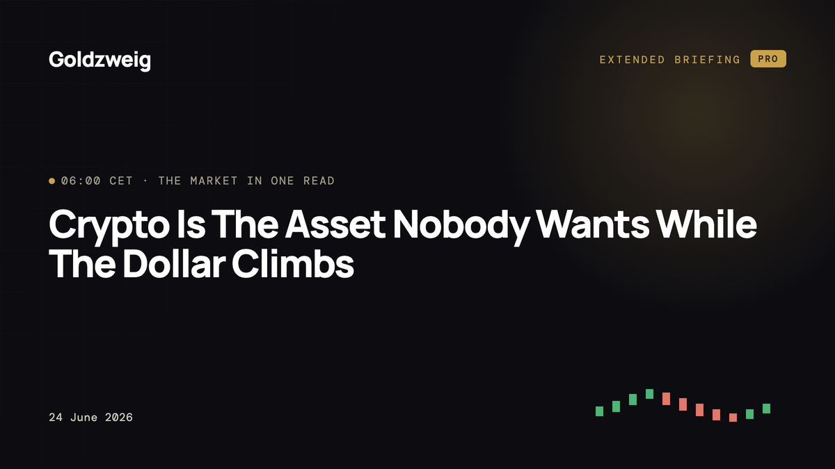 Crypto Is The Asset Nobody Wants While The Dollar Climbs