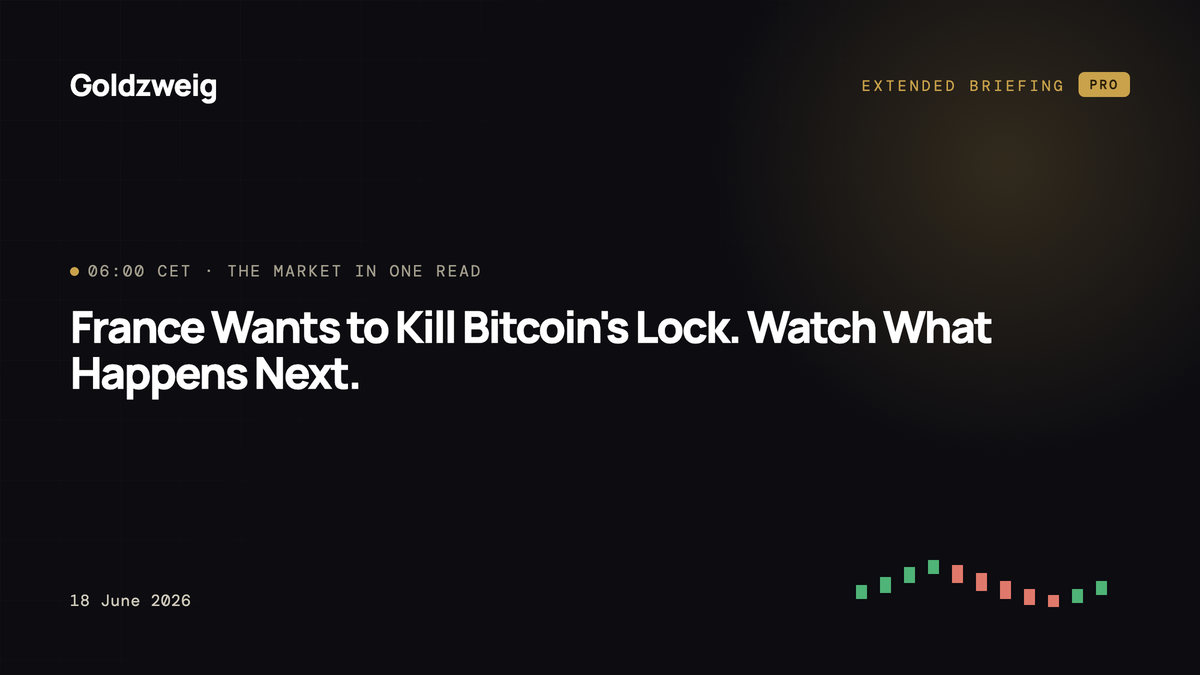France Wants to Kill Bitcoin's Lock. Watch What Happens Next.