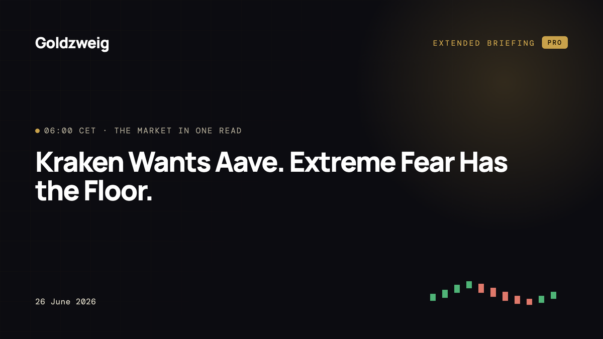 Kraken Wants Aave. Extreme Fear Has the Floor.