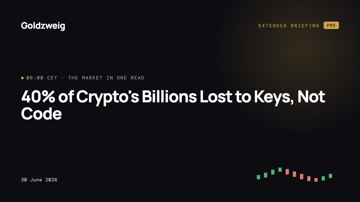40% of Crypto's Billions Lost to Keys, Not Code