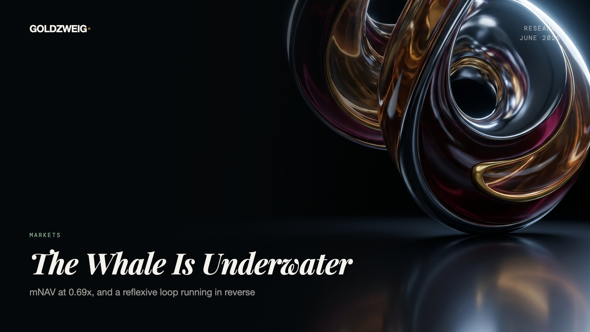 The Whale Is Underwater: What the Strategy Premium Is Really Telling You