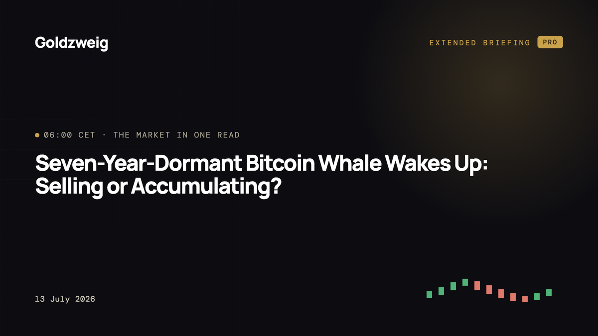 Seven-Year-Dormant Bitcoin Whale Wakes Up: Selling or Accumulating?