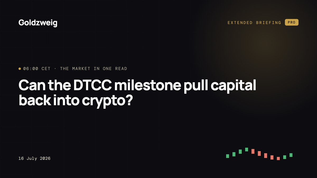 Can the DTCC milestone pull capital back into crypto?