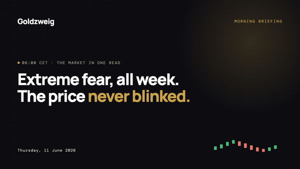 A Week in Extreme Fear. The Price Never Blinked.