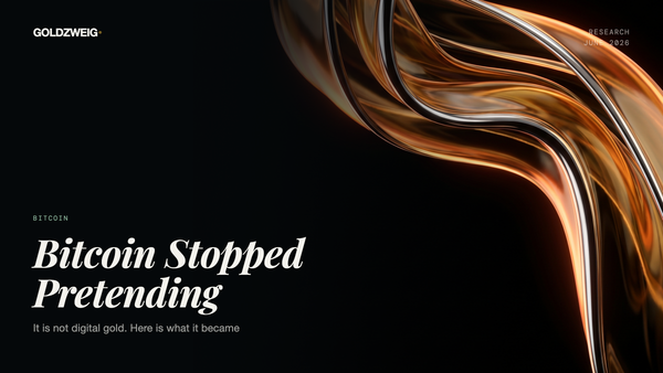 Bitcoin Stopped Pretending to Be Digital Gold