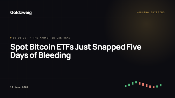 Spot Bitcoin ETFs Just Snapped Five Days of Bleeding