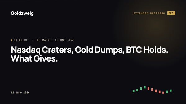 Nasdaq Craters, Gold Dumps, BTC Holds. What Gives.