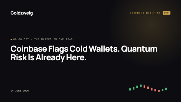 Coinbase Flags Cold Wallets. Quantum Risk Is Already Here.