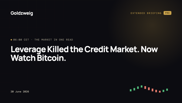 Leverage Killed the Credit Market. Now Watch Bitcoin.