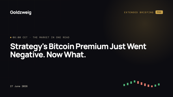 Strategy's Bitcoin Premium Just Went Negative. Now What.