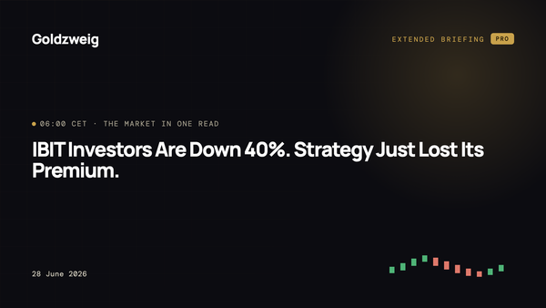 IBIT Investors Are Down 40%. Strategy Just Lost Its Premium.