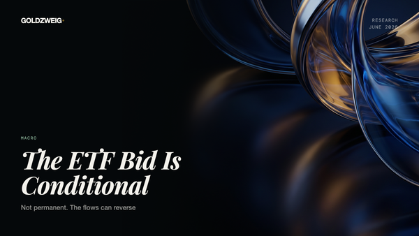 The ETF Bid Is Conditional, Not Permanent