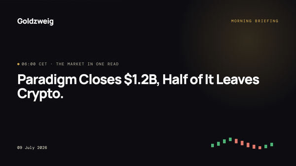 Paradigm Closes $1.2B, Half of It Leaves Crypto.