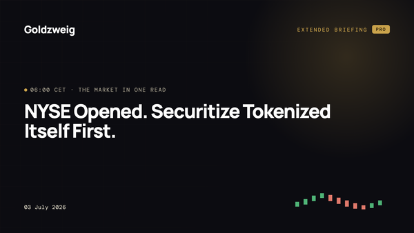 NYSE Opened. Securitize Tokenized Itself First.