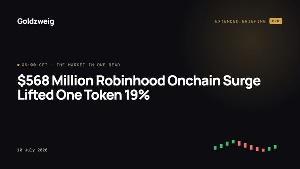 $568 Million Robinhood Onchain Surge Lifted One Token 19%