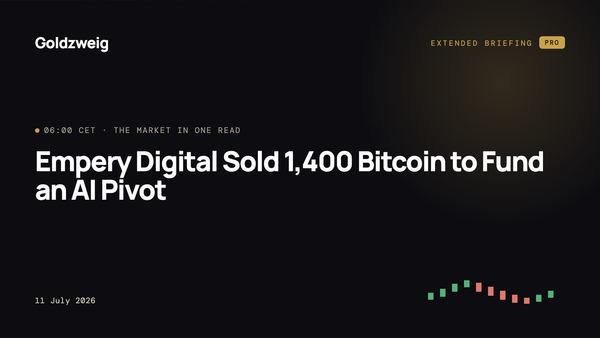 Empery Digital Sold 1,400 Bitcoin to Fund an AI Pivot