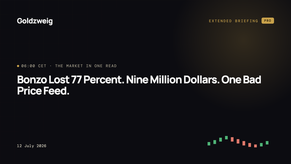 Bonzo Lost 77 Percent. Nine Million Dollars. One Bad Price Feed.