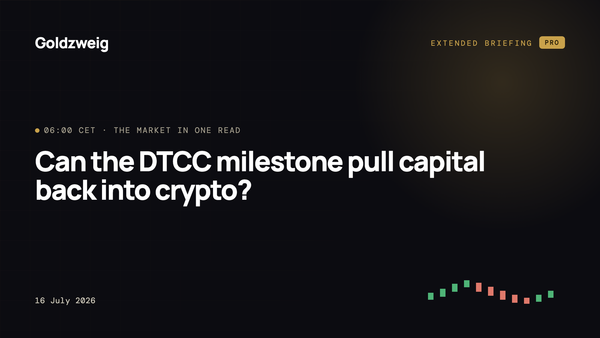 Can the DTCC milestone pull capital back into crypto?