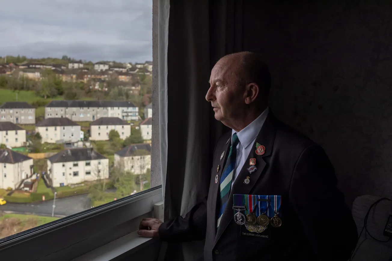 The Greenock man standing between veterans and life on the streets