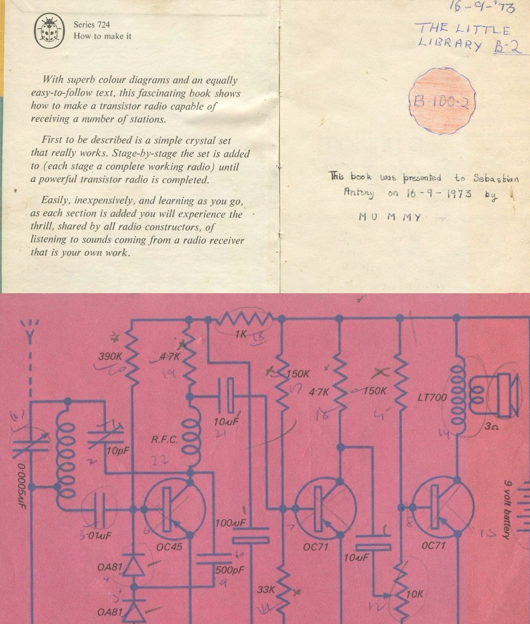 The earliest book I still have with me over 50 years later