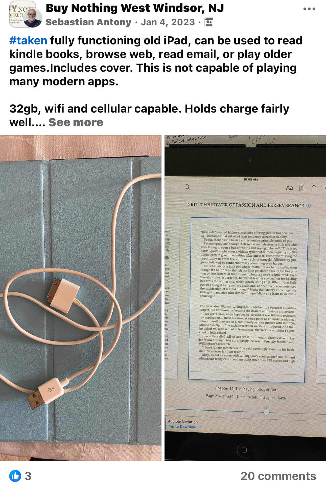 Buy Nothing Group - Free iPad giveaway