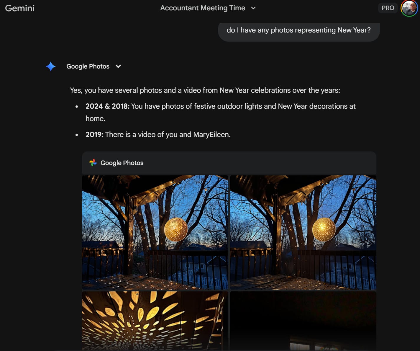 Search for photos by topic or approx date