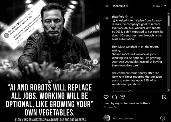 A debatable post I saw on Instagram