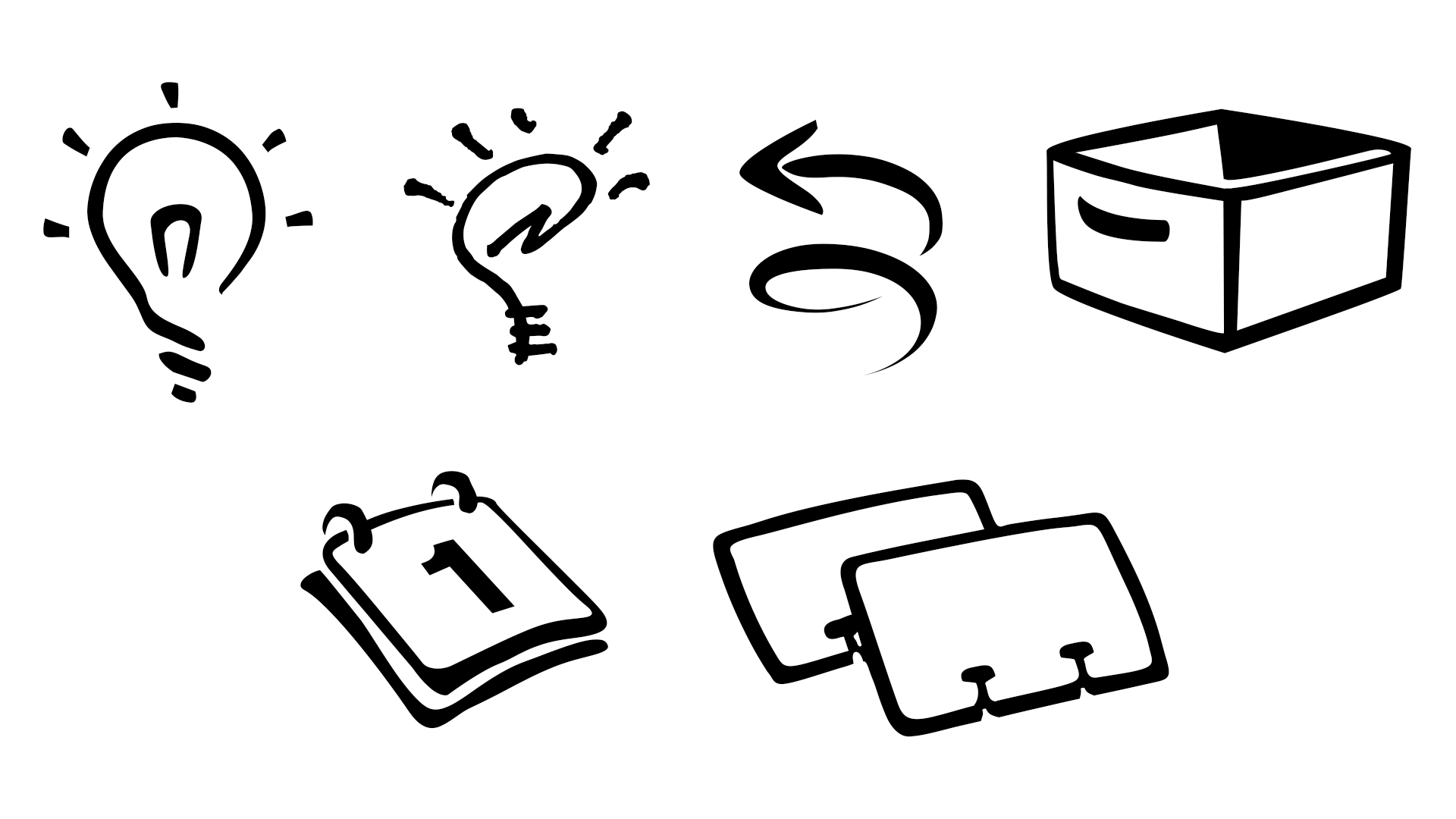 Several Newton icons.