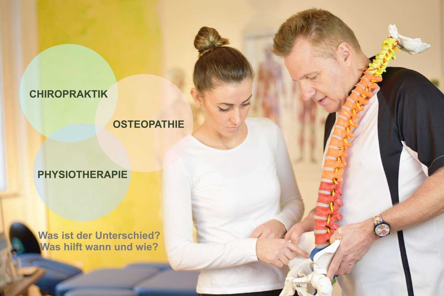 CHIRO vers OSTEO vers PHYSIO