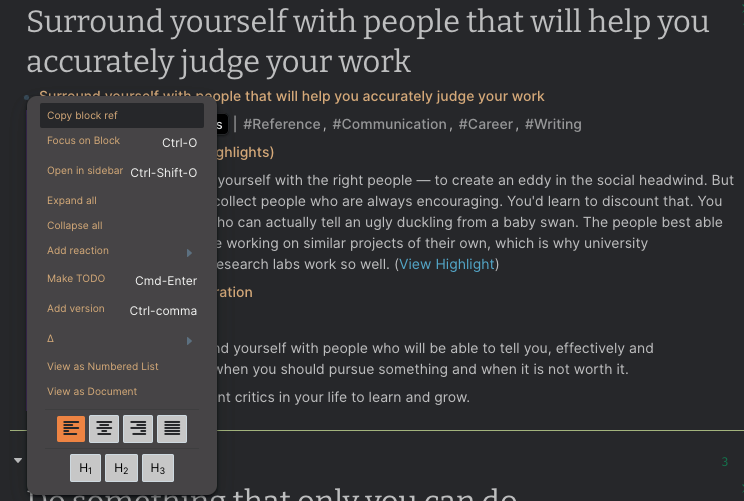 Copying Literature Note Block Reference