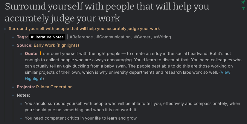 Processed Literature Note