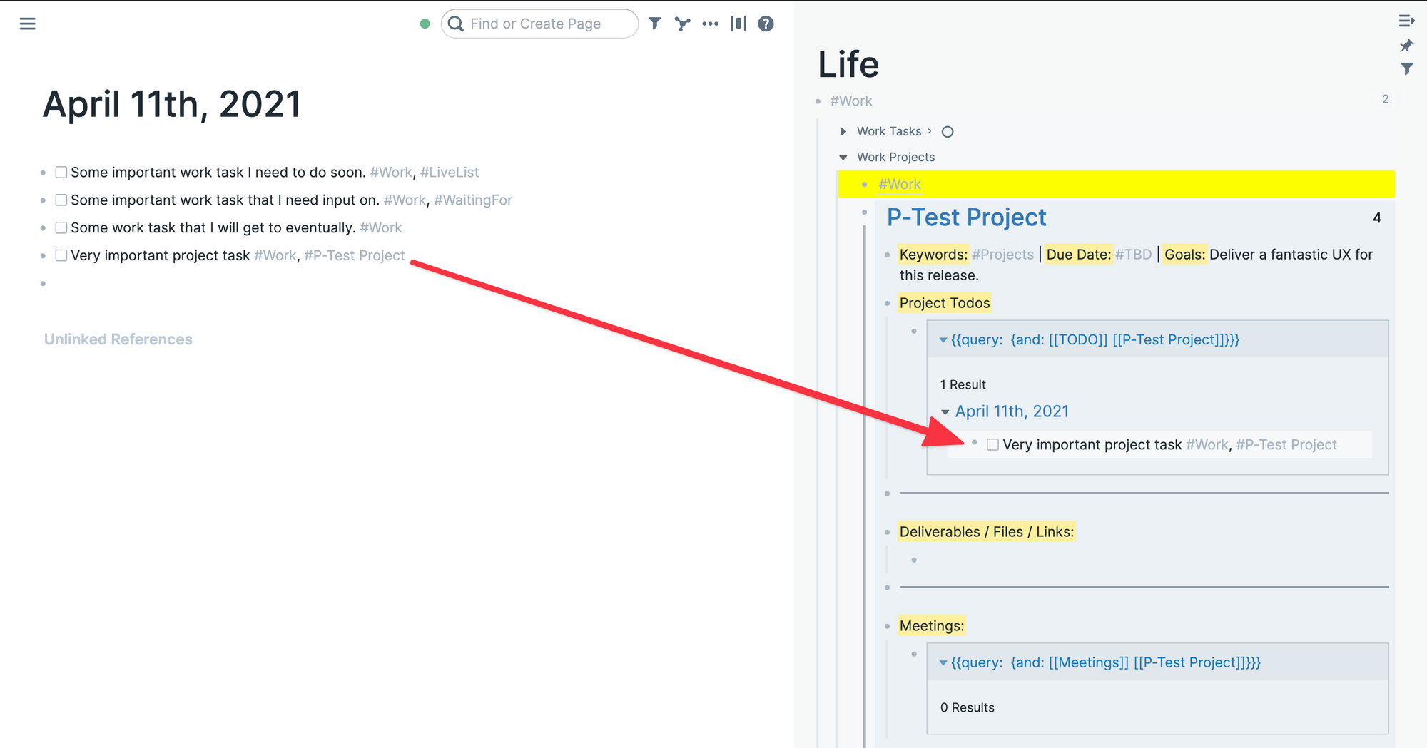 Project Navigation Under Life