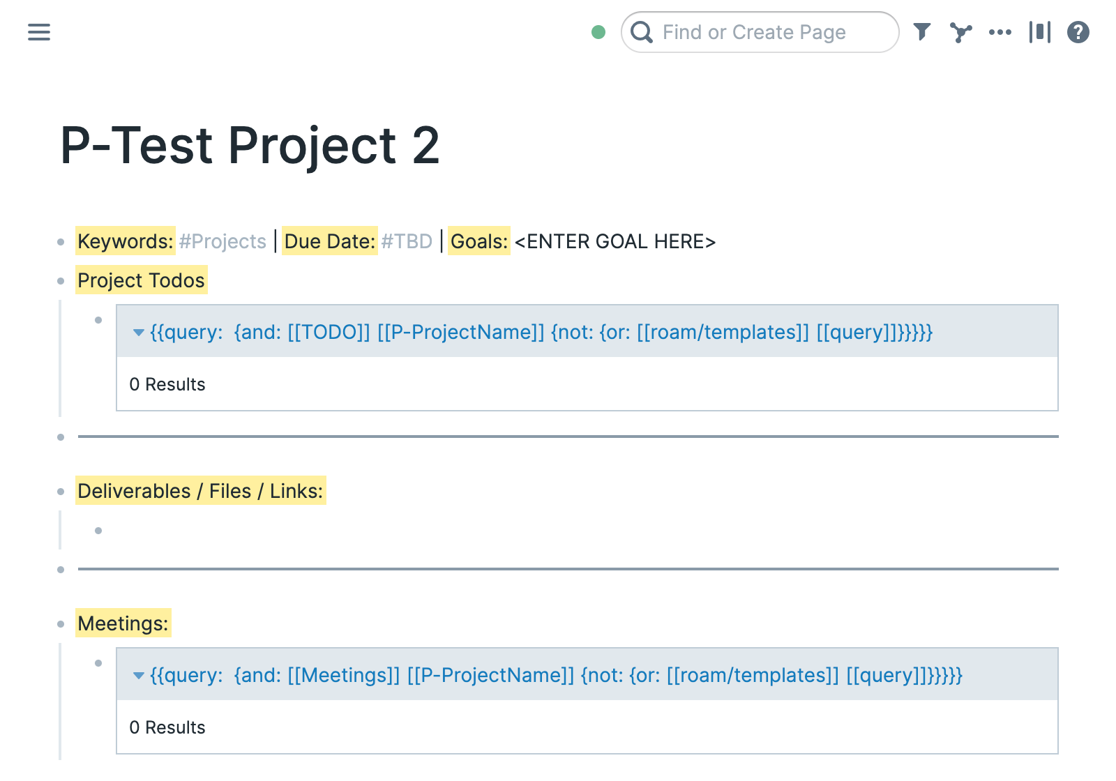 Test Project 2 Page Template Build Out